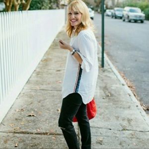 J. Crew Button Down Shirt Sequin Womens Size 4